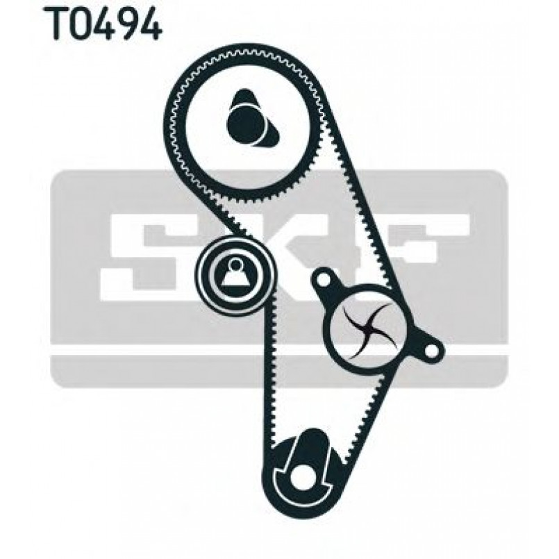 VKMC 95626 SKF - Насос охолоджуючої рідини + комплект зубчатого ремня